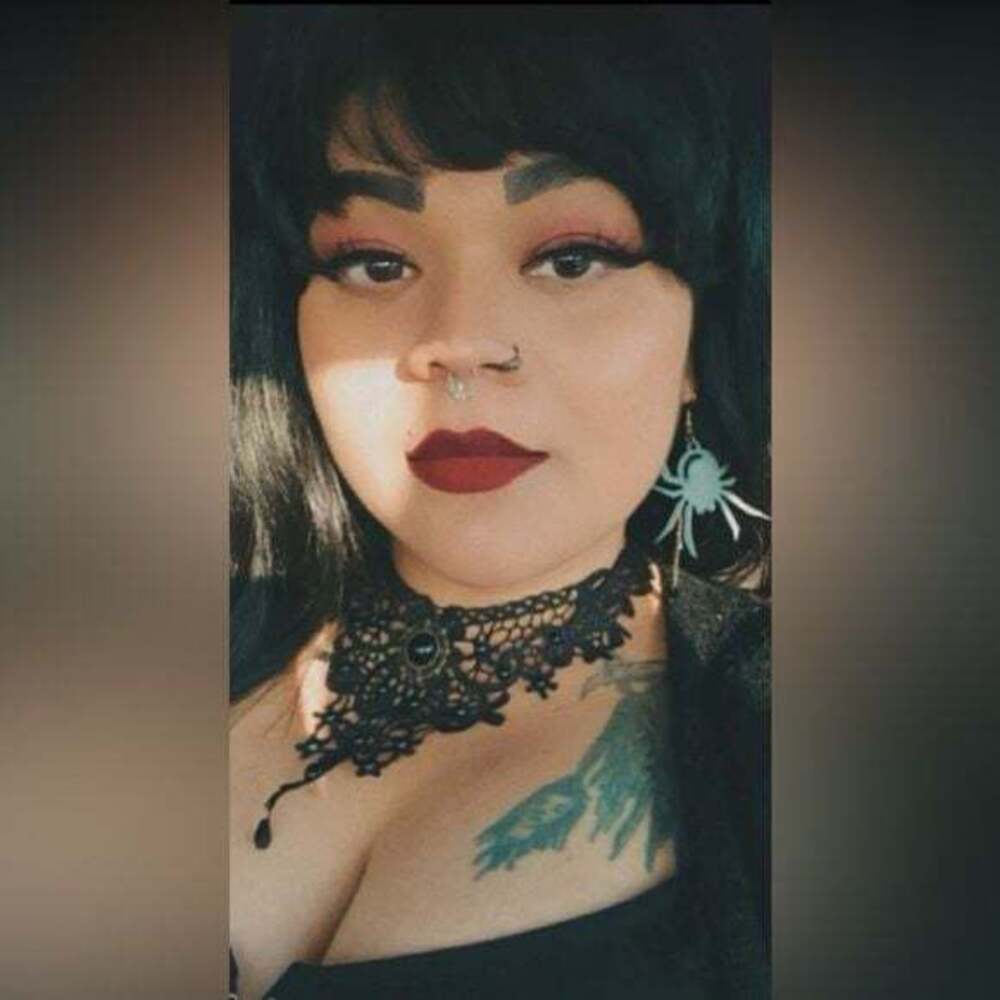 Lulu’s Black Lace Black Stone Choker Necklace